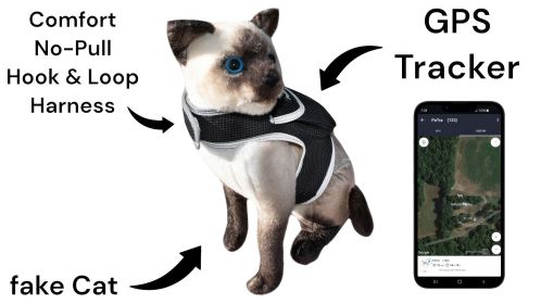 Realtime Portable Pet Tracking Device Collar Attachement GPS Tracker Size:M