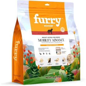 FURRY WONDER Freeze Dried Dog Food, Turkey & Chicken, 16 Oz, Grain-Free, High Protein, Complete Meal Or Topper, Immune Boost, USA Made (Option: Mobility Advance)