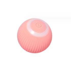 Pet Toy  Automatic Rotating Ball Cat Teasing Ball (Color: Pink, Type: Pet Supplies)